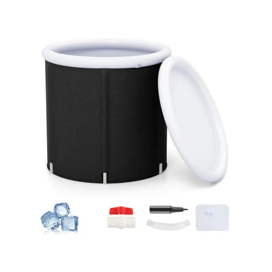 COSTWAY 66 Gal Outdoor Ice Plunge Tub With Lid at Home