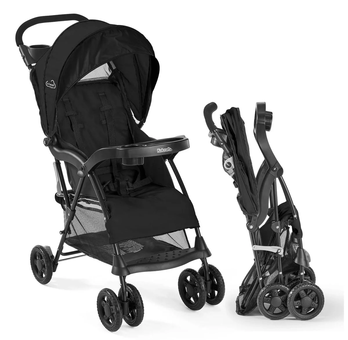 Kolcraft Cloud Premier Lightweight Stroller - Black