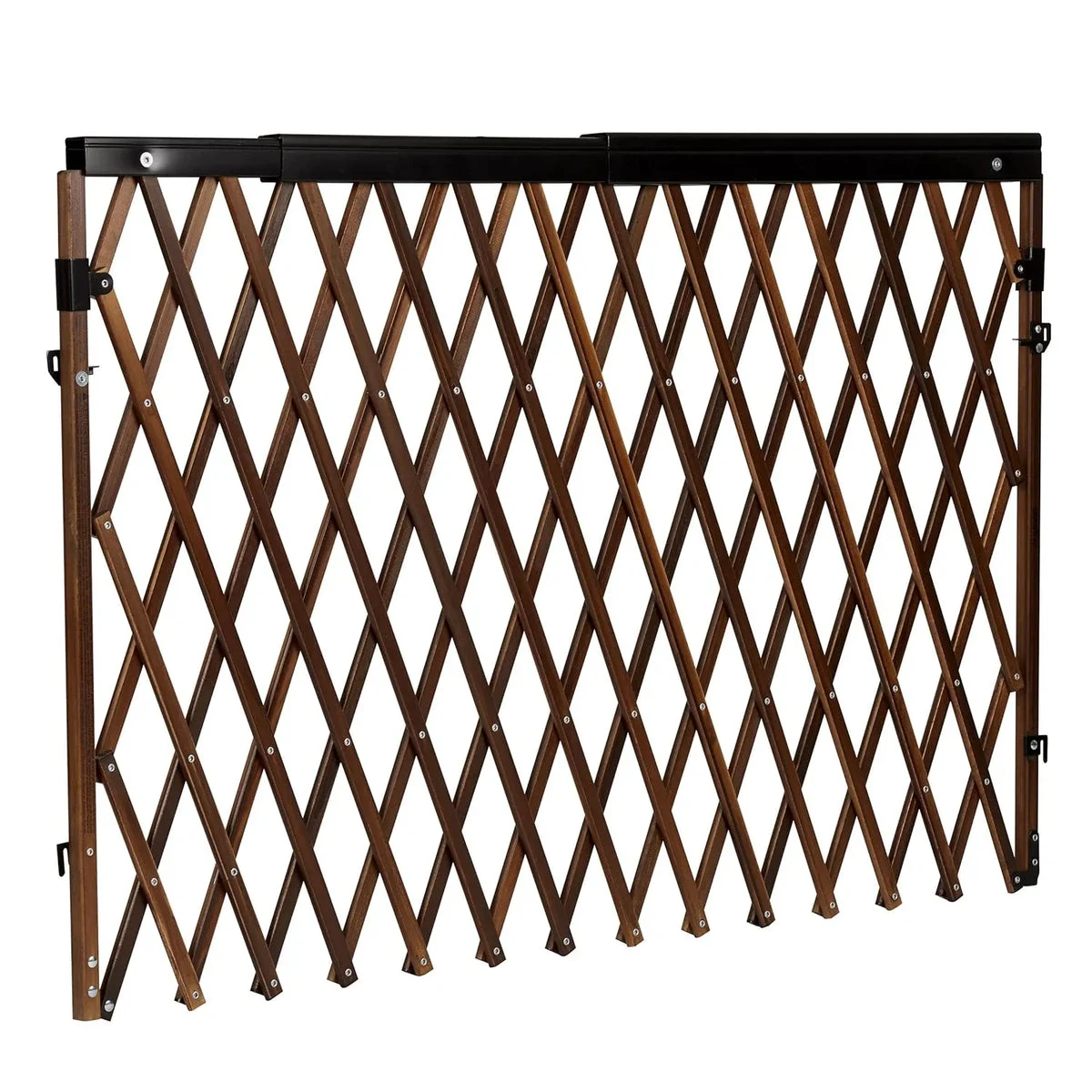 Evenflo Expansion Walk Thru Room Divider Baby Gate - Dark Brown