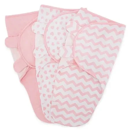 Comfy Cubs Adjustable Baby Swaddle Blankets - Pack of 3