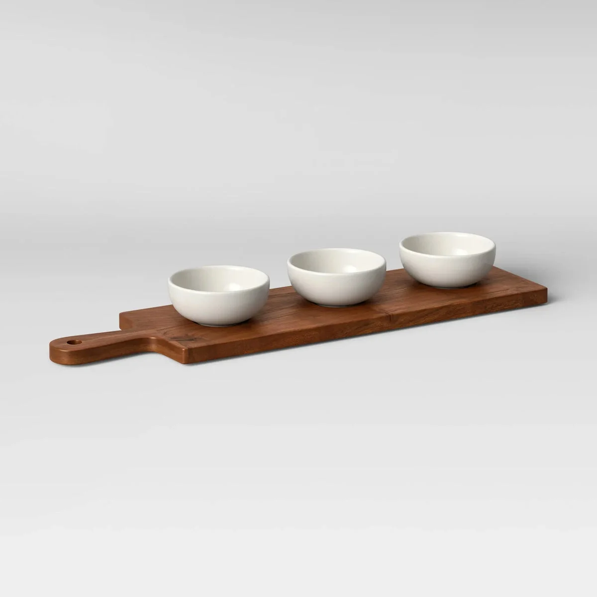 Threshold 4pc Wood Cutting Board and Ceramic Bowl Set - Threshold™