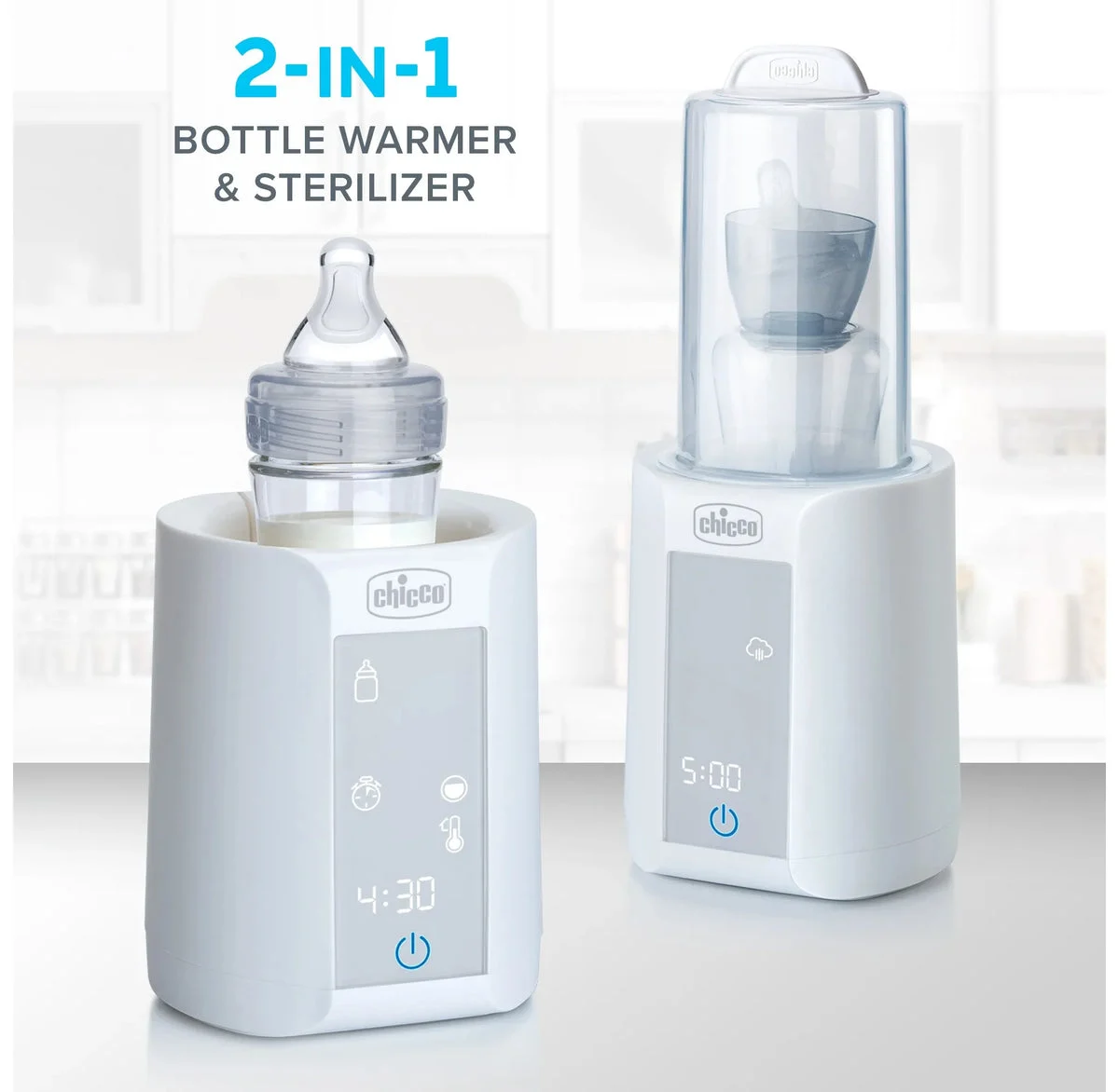 Chicco Digital Bottle Warmer and Sterilizer - BPA-Free