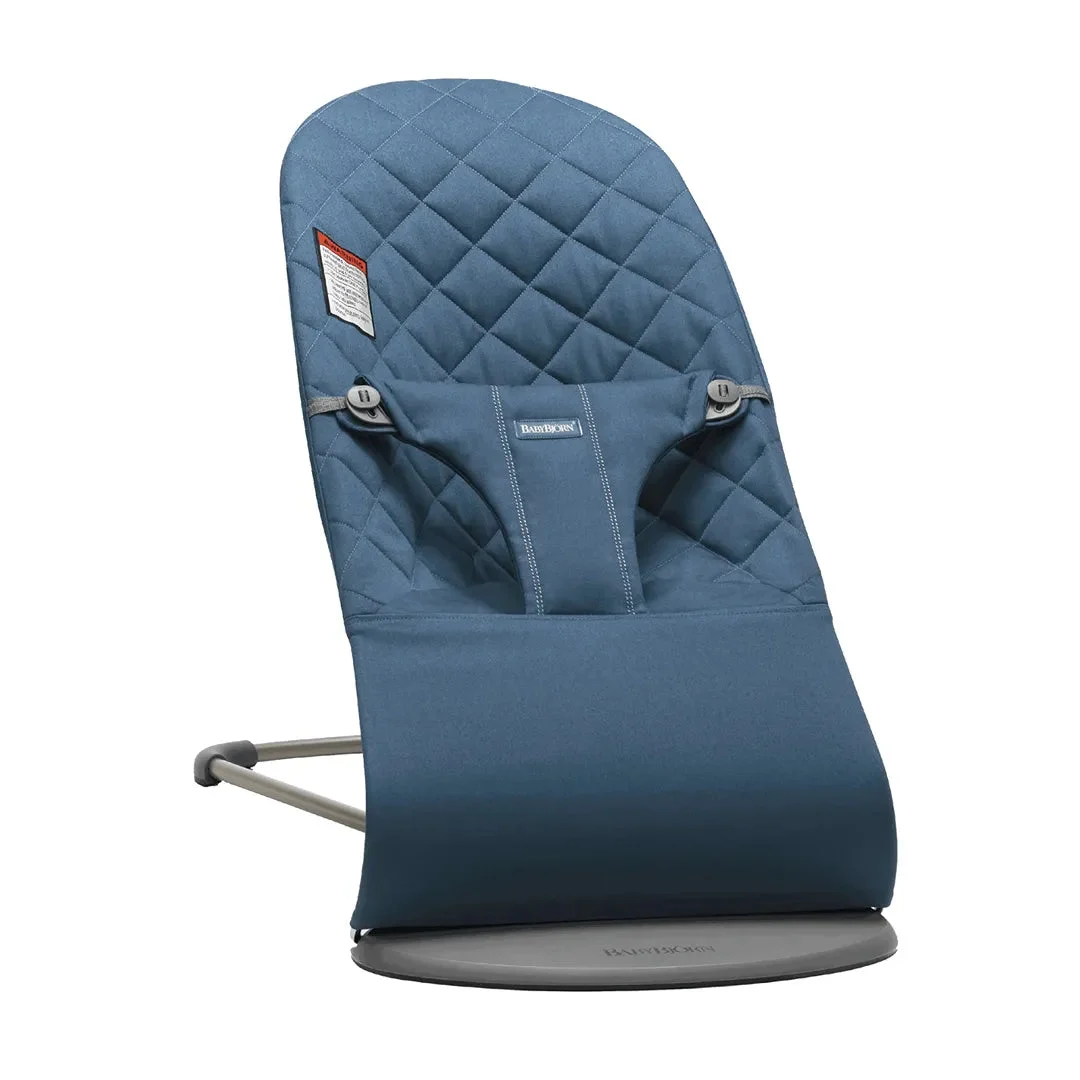 BabyBjörn Bouncer Bliss, Cotton - Midnight Blue