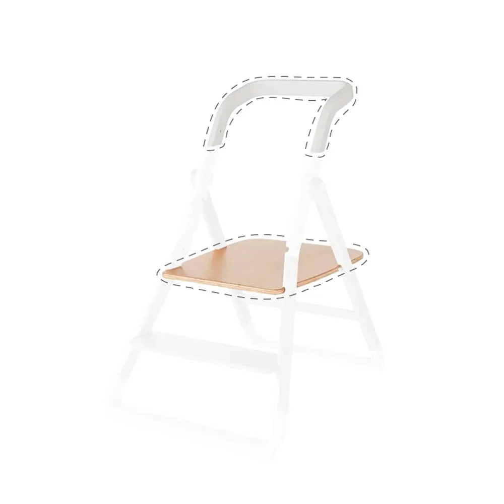 Ergobaby Evolve Kitchen Tower Stool Add-on, Natural Wood