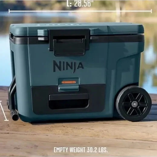 Ninja FrostVault 45QT Cooler with Wheels - Ocean Blue