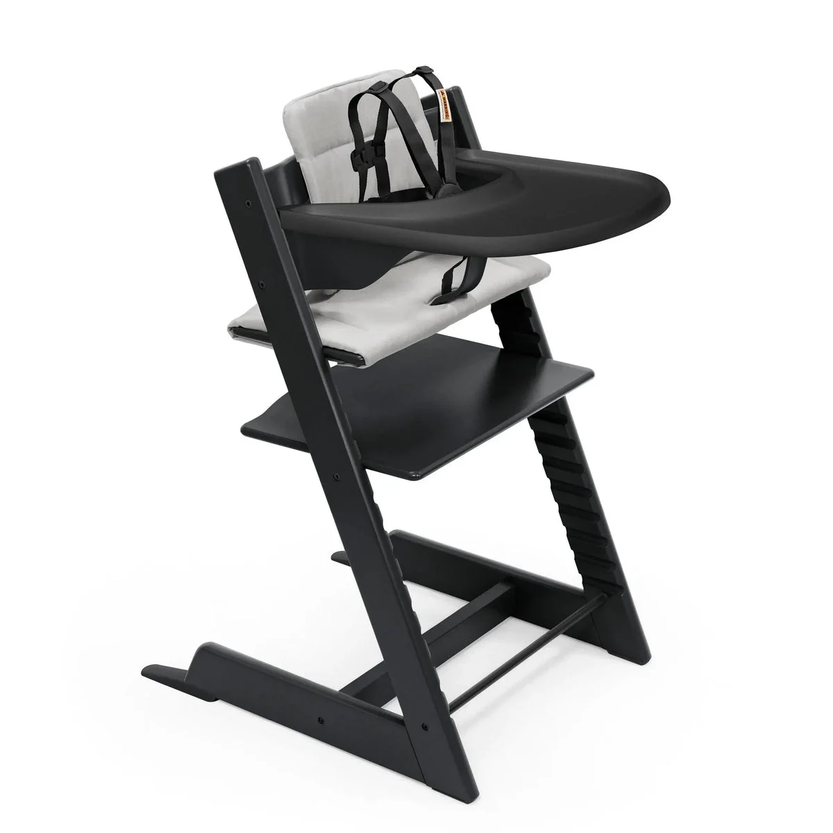 Stokke Tripp Trapp Standard High Chair Cushion and Tray - Black Anthracite