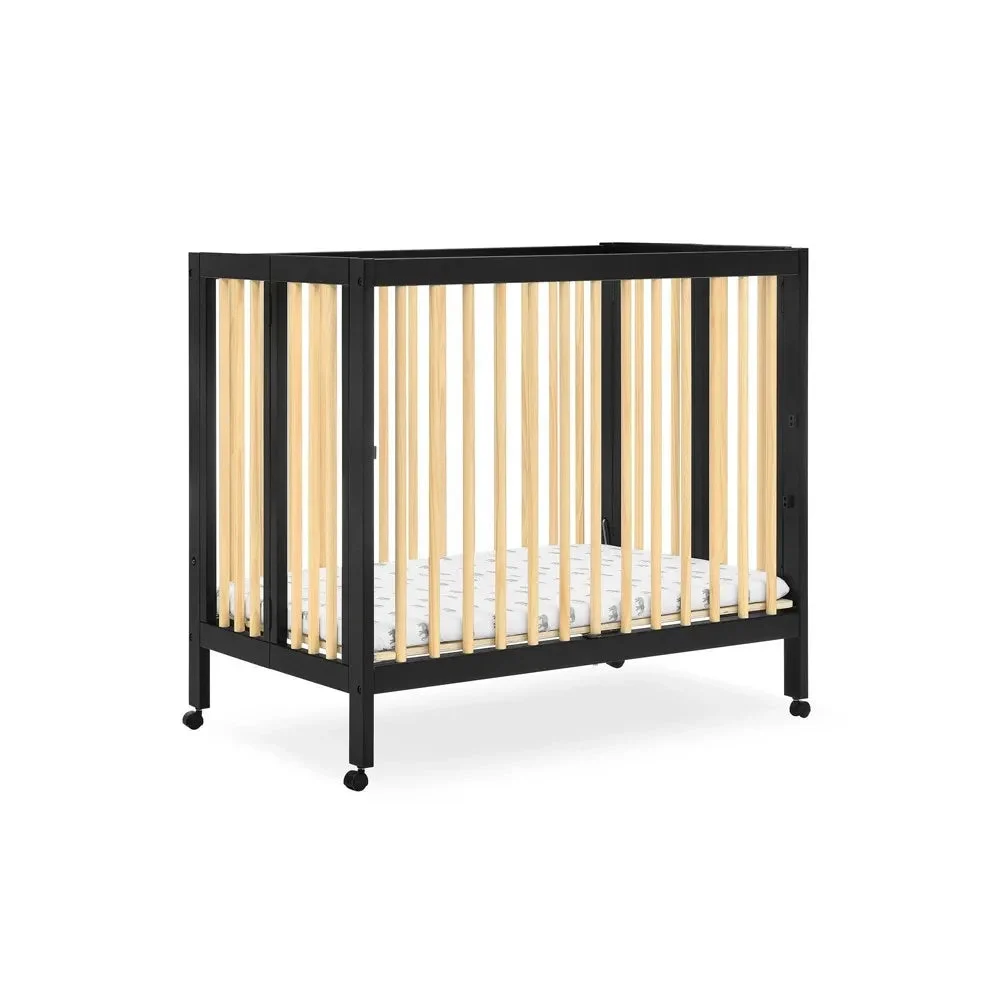 Delta Children Mia Portable Folding Mini Crib with 1.5