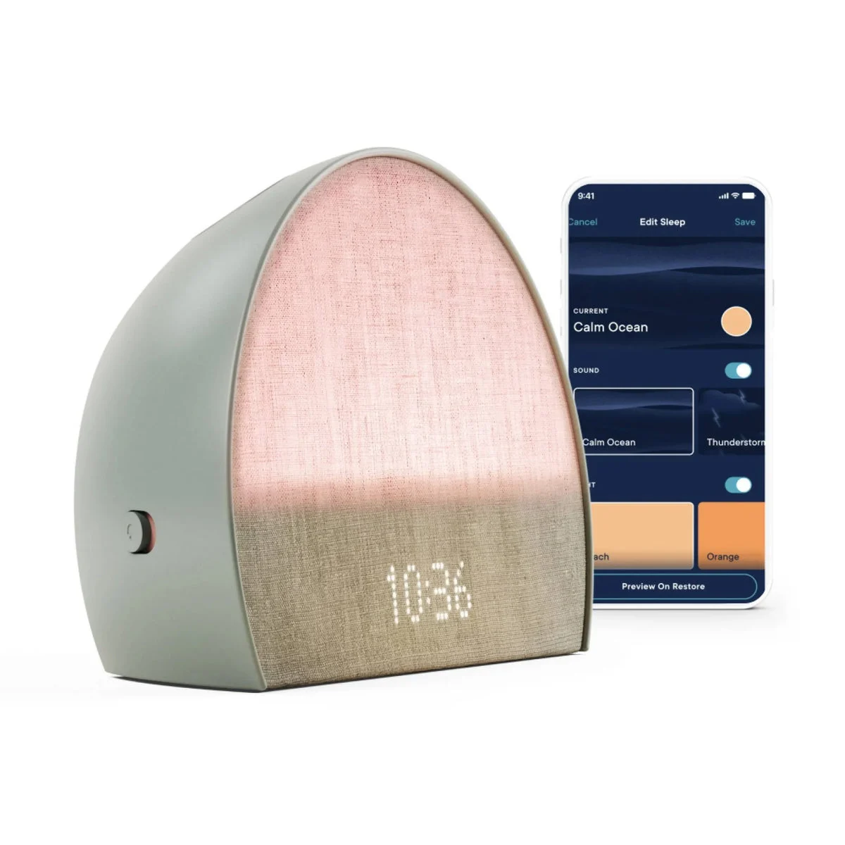 Hatch Restore 2 Sunrise Alarm Clock Sound Machine - Slate