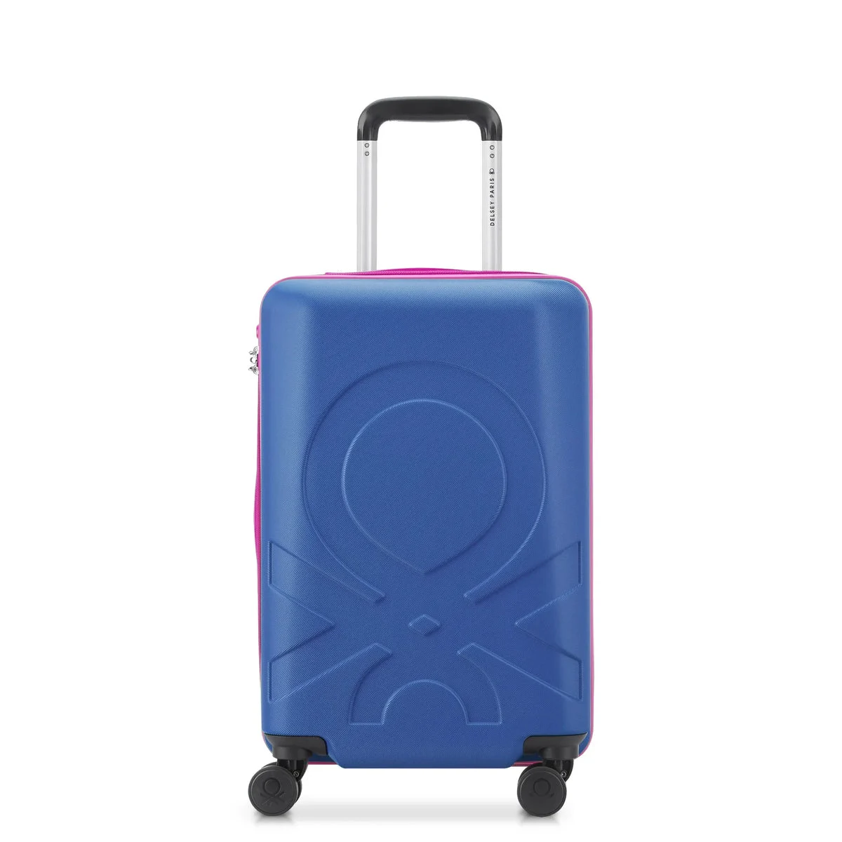 United Colors of Benetton Carry On Hardside Spinner Suitcase - Blue