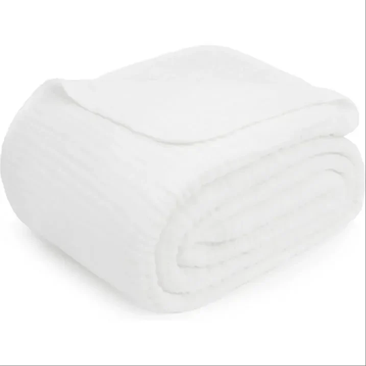 Comfy Cubs Extra Large Muslin Blanket - White