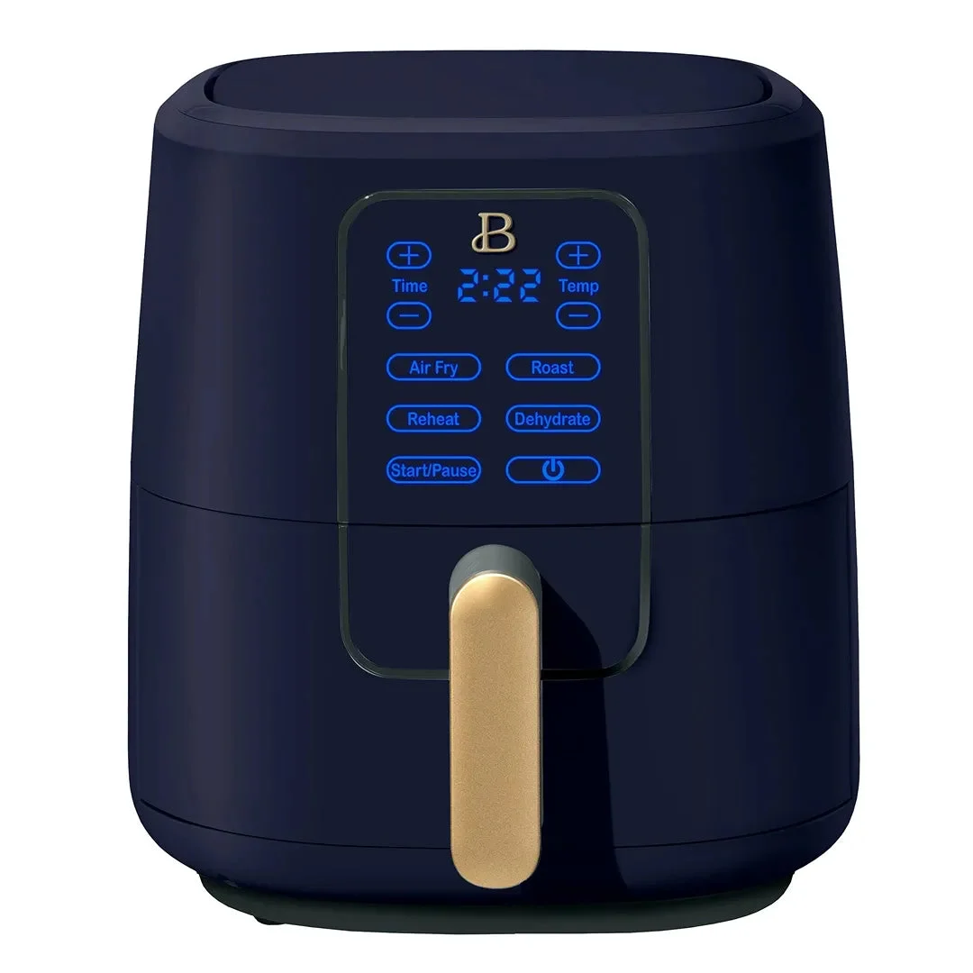Beautiful 6 Qt Air Fryer with TurboCrisp Technology and Touch-Activated - Starry Night Blue