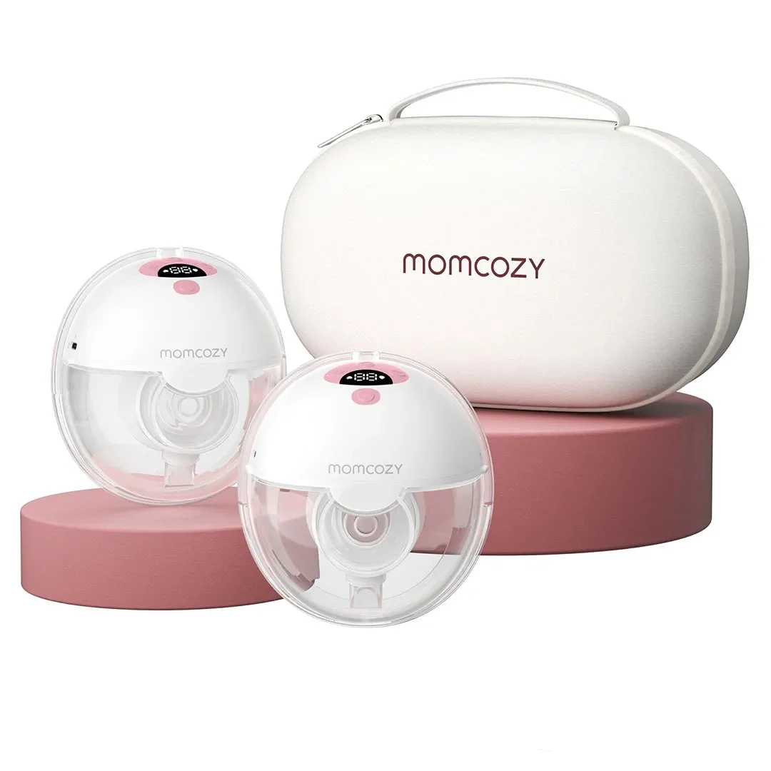 Momcozy Wearable Breast Pump - Pink