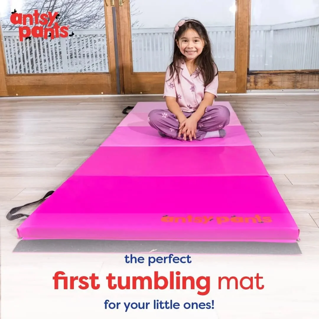 Antsy Pants Tumbling Mat for Kids - Pink Ombre