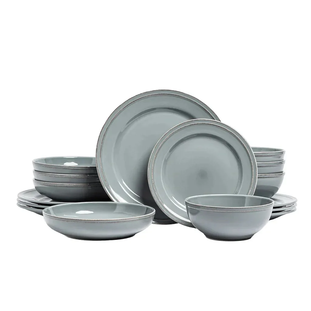 Over&Back 16-piece Lake Dinnerware Set - Blue