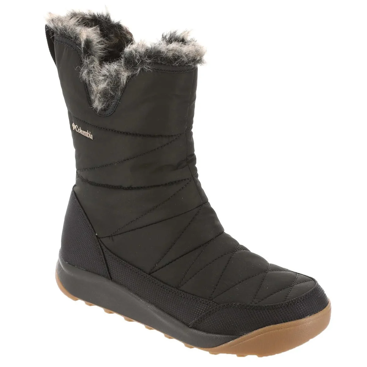 Columbia Women's Minx Slip V Snow Boot, Black/Moose - Size 35