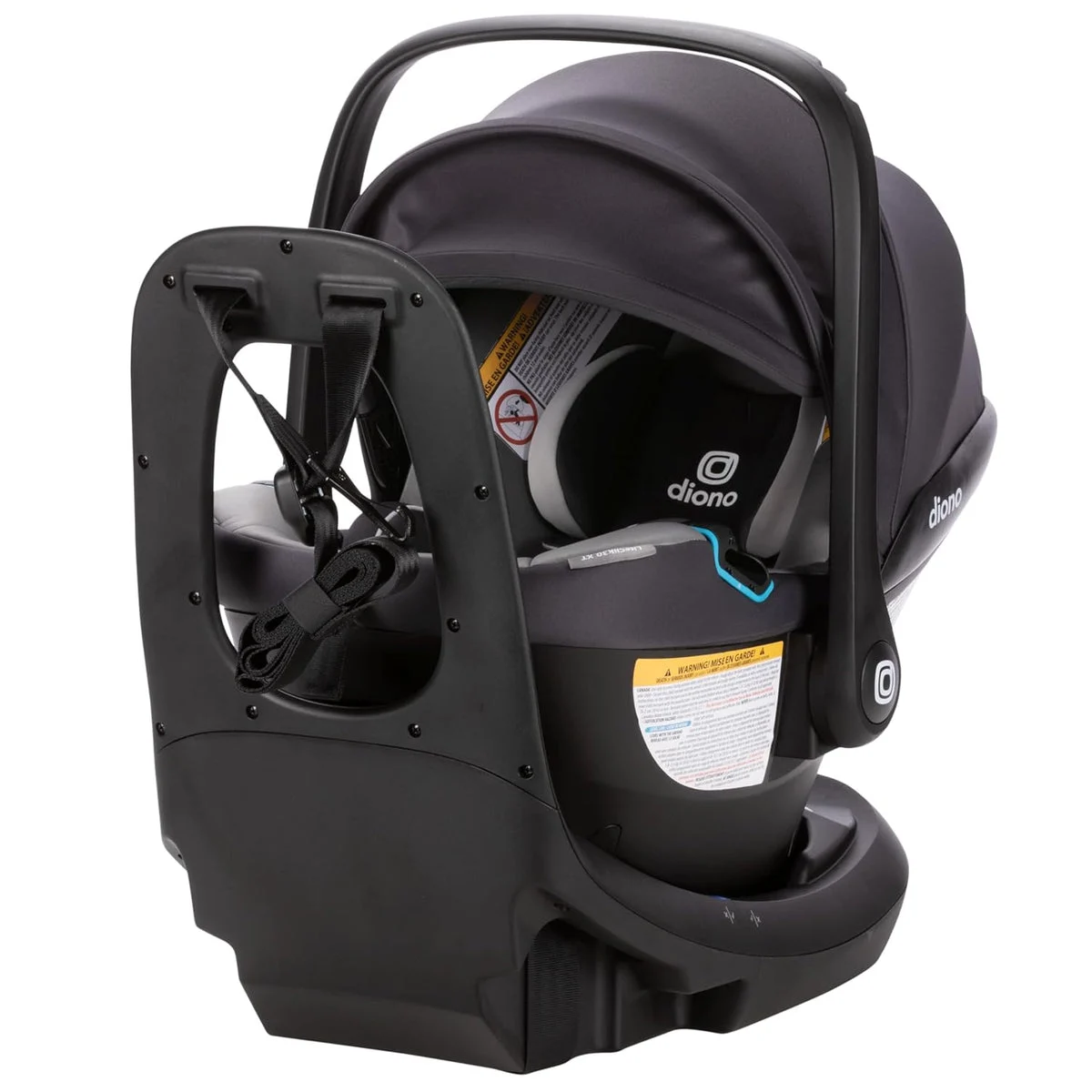 Diono LiteClik30 Xt SafePlus Infant Car Seat and Base, Latch - Gray Glacier Frost