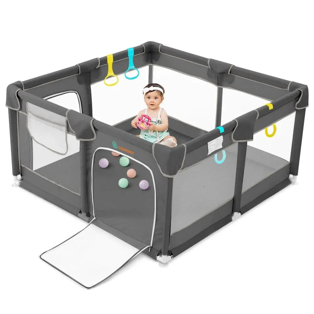 Comomy Playpens for Babies and Toddlers - Safe and Non-Slip Activity Center