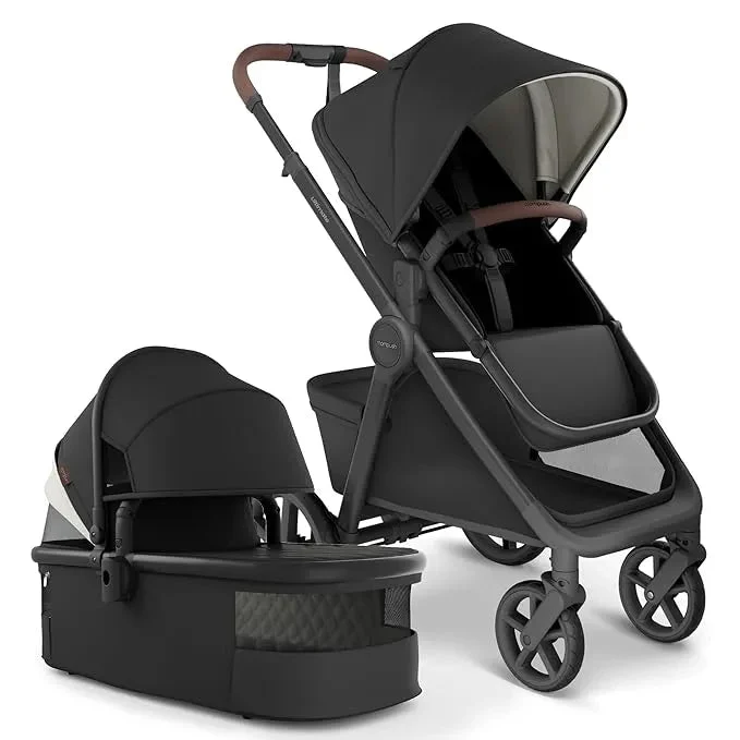 Mompush Ultimate 3 Full Size Baby Stroller with Bassinet - Midnight Origin