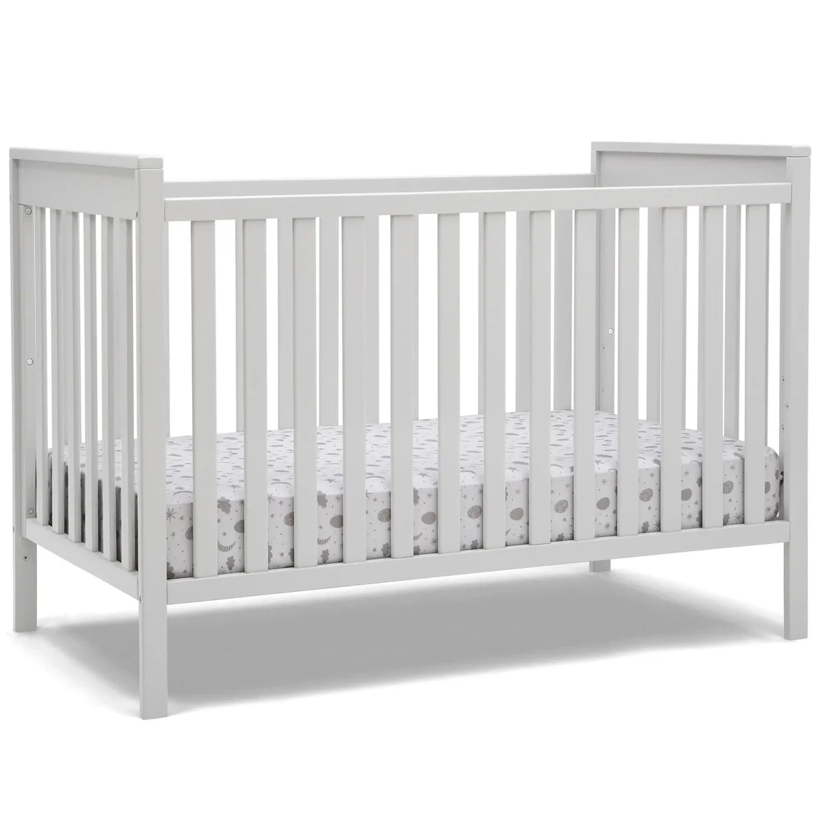 Delta Children Mercer 6-in-1 Convertible Baby Crib - Bianca White