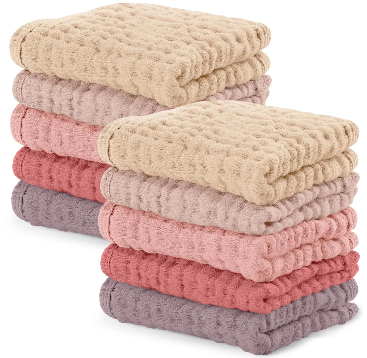 Comfy Cubs Baby Washcloths - Large 10