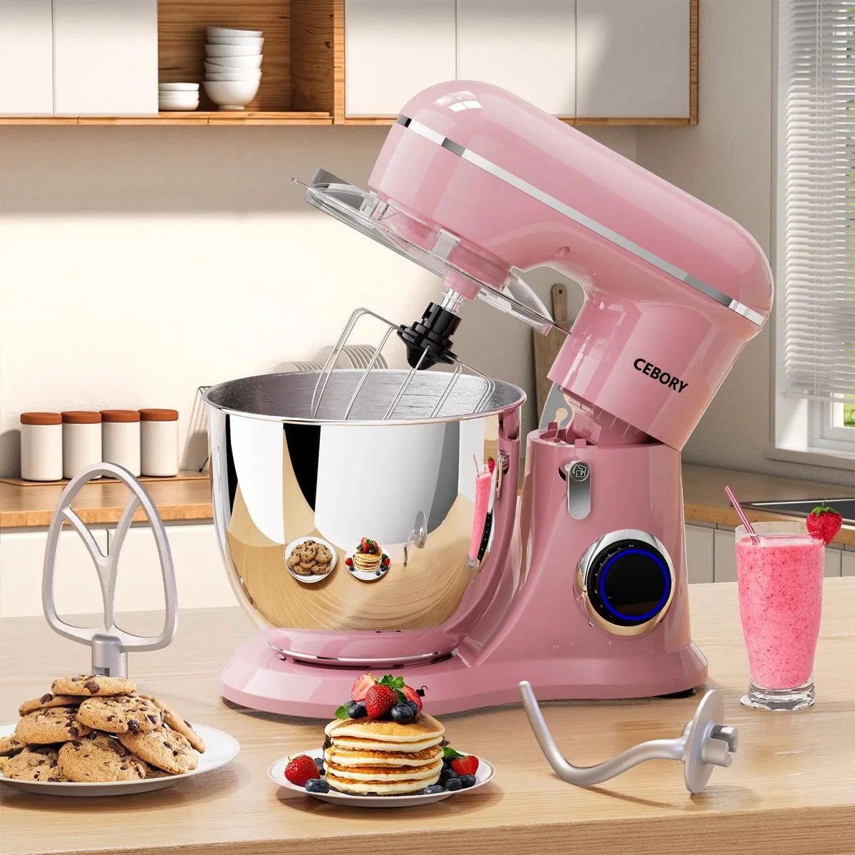 CEBORY 3-IN-1 Stand Mixer - Sakura Pink