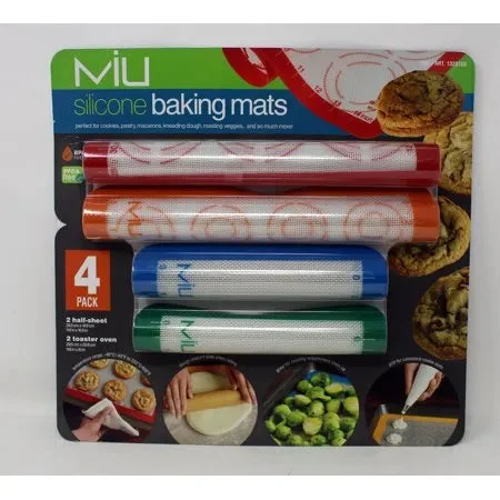 Unbranded/Generic Miu Silicone Baking Mats - 4 Pieces