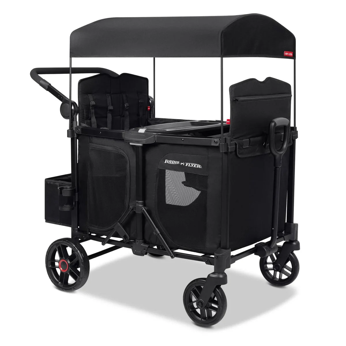 Radio Flyer 4-Seater Stroller Wagon - Black