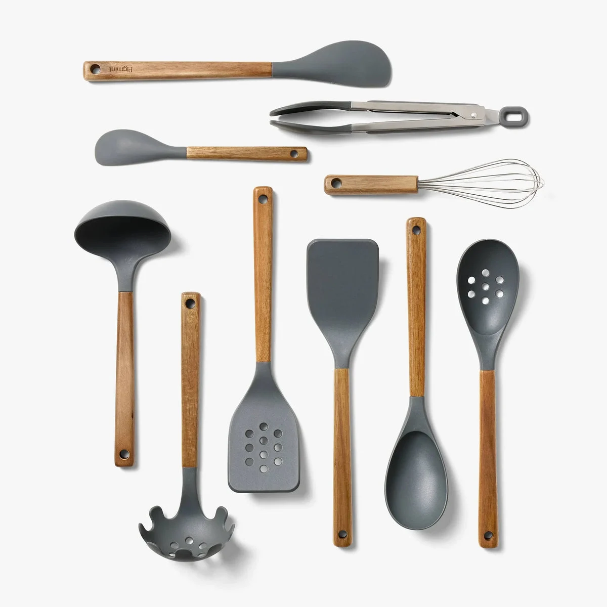 Figmint 10pc Kitchen Utensil Set - Gray