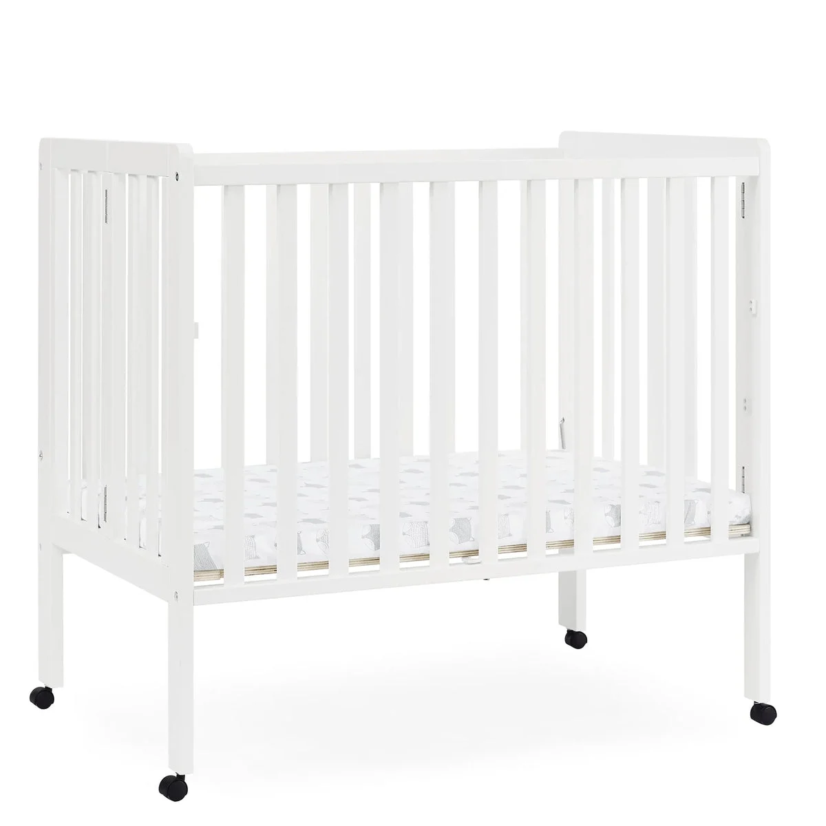 Delta Children Portable Folding Mini Crib - Bianca White