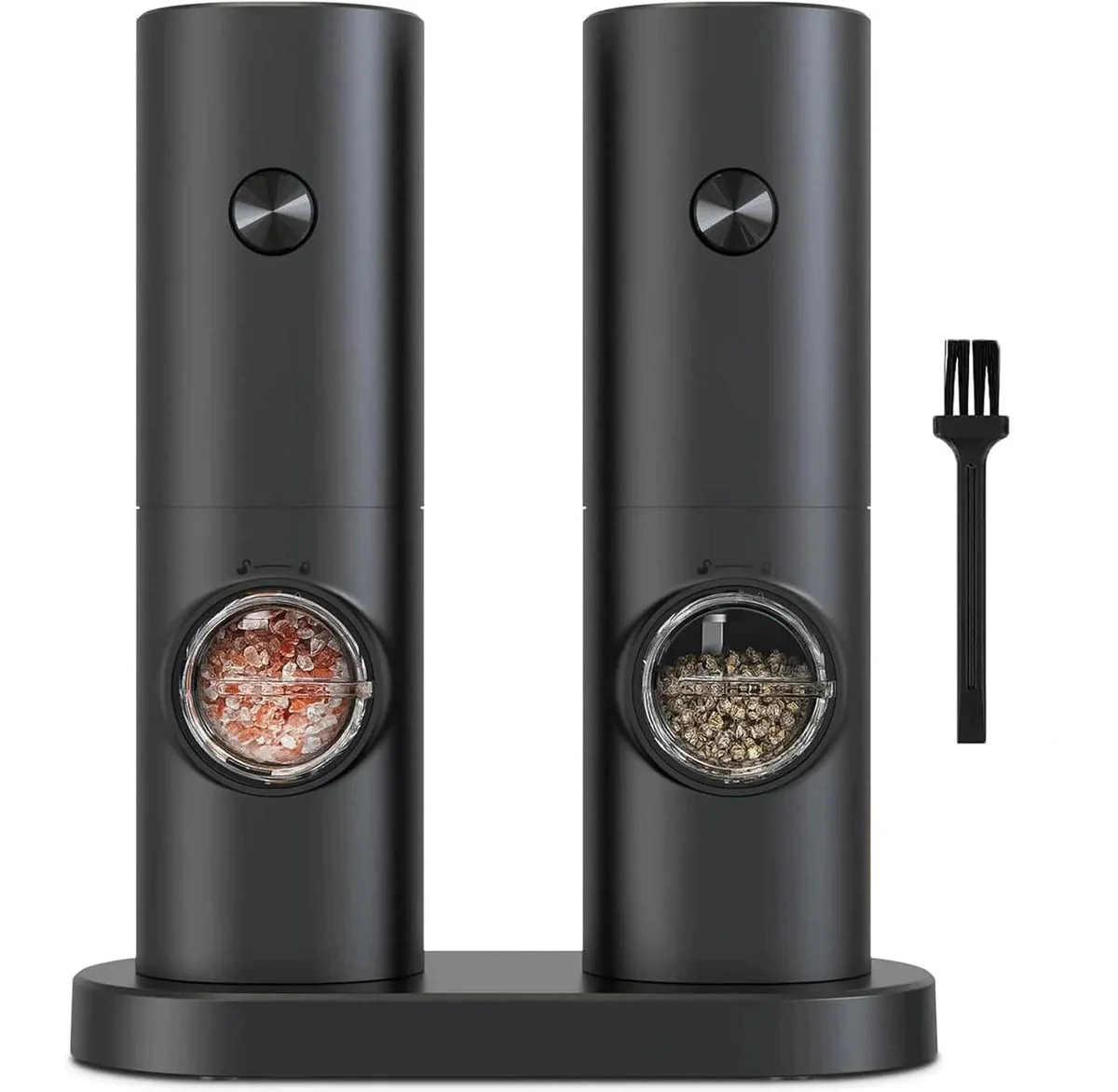 MOVSSOU Salt and Pepper Grinder Set - Adjustable Coarseness