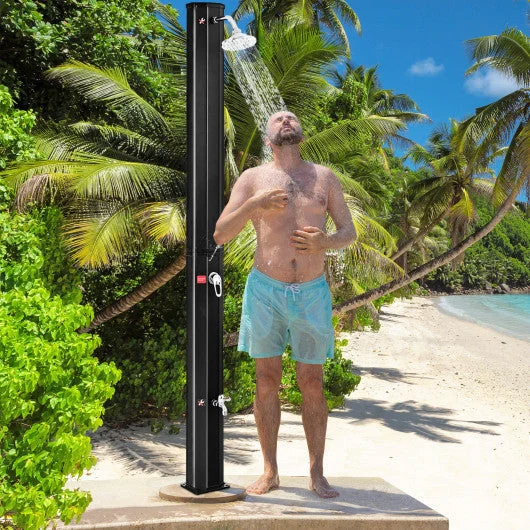 COSTWAY 7.2 Feet Adjustable Outdoor Solar Heating Shower Head