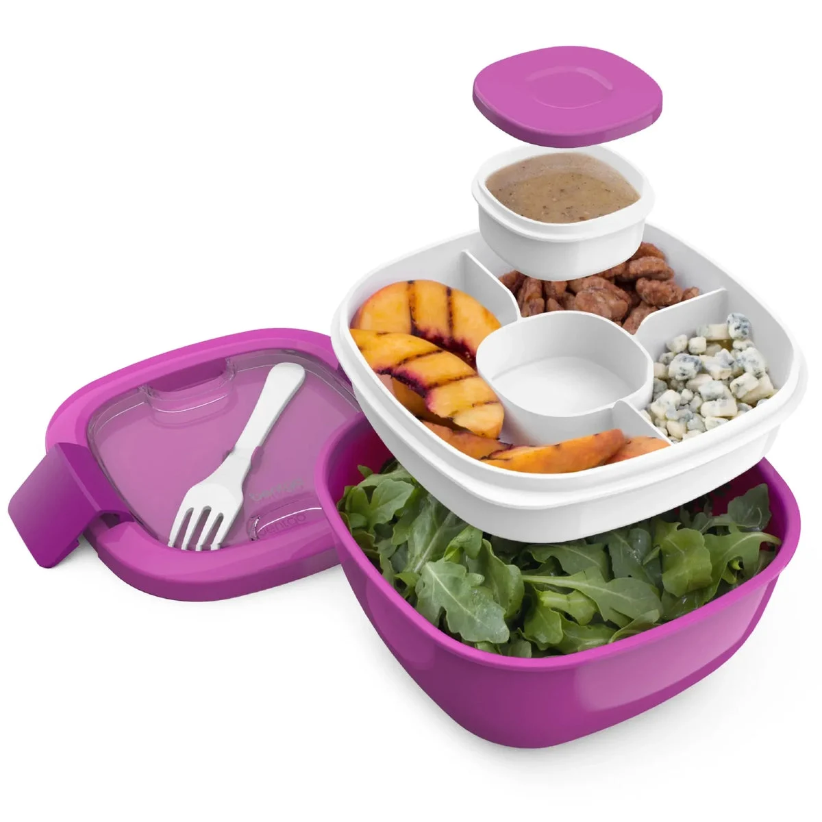Bentgo Salad Stackable Lunch Container - Purple