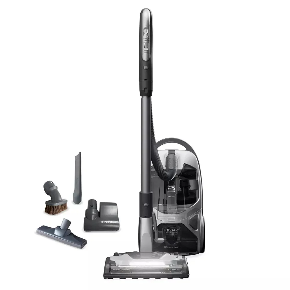 Kenmore 600 Series Bagged Canister Vacuum BC4030: HEPA Filter, Pet Hair Pick Up, 360° Swivel, Telescoping Handle, 26' Cord