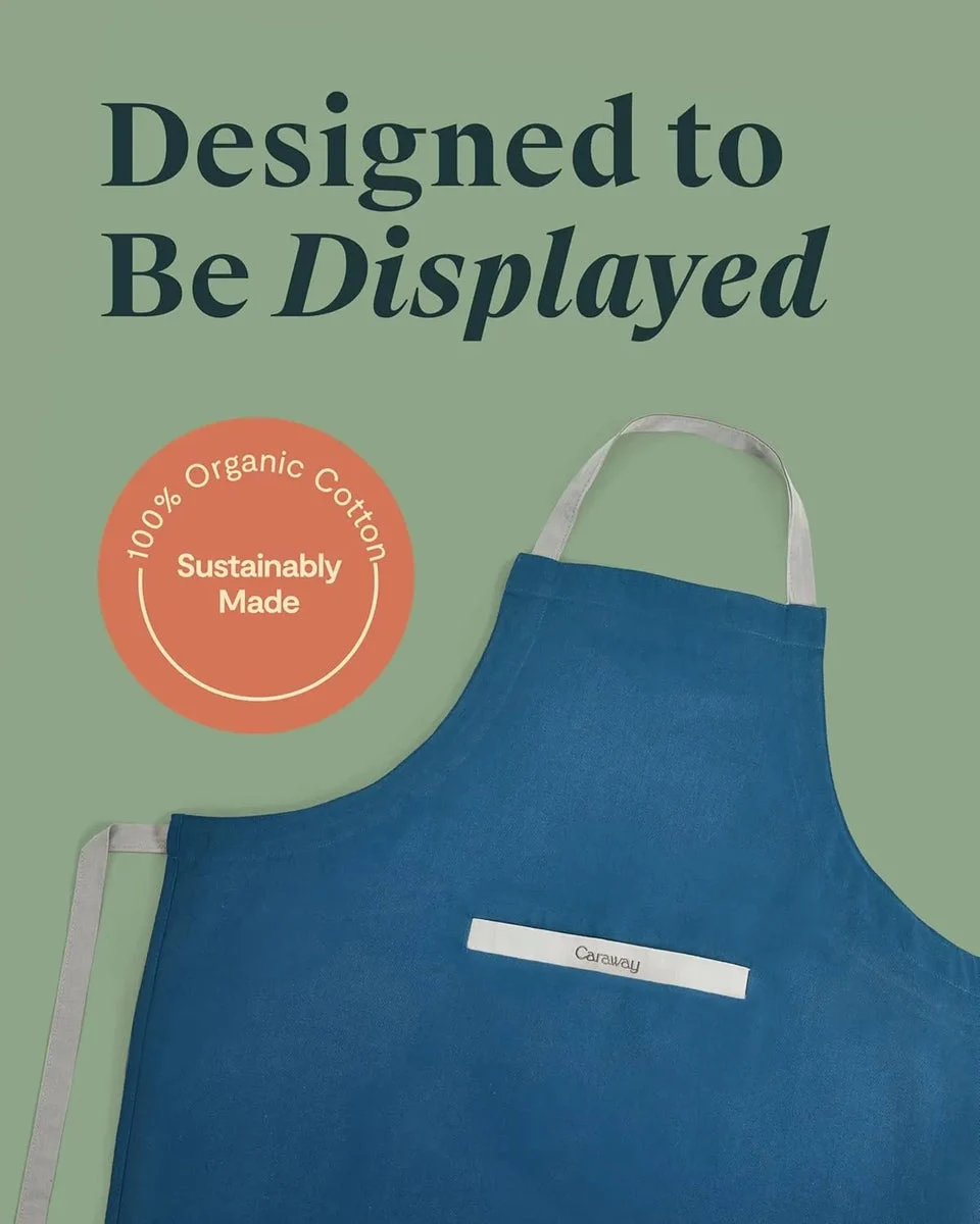 Caraway Linen Apron - Navy