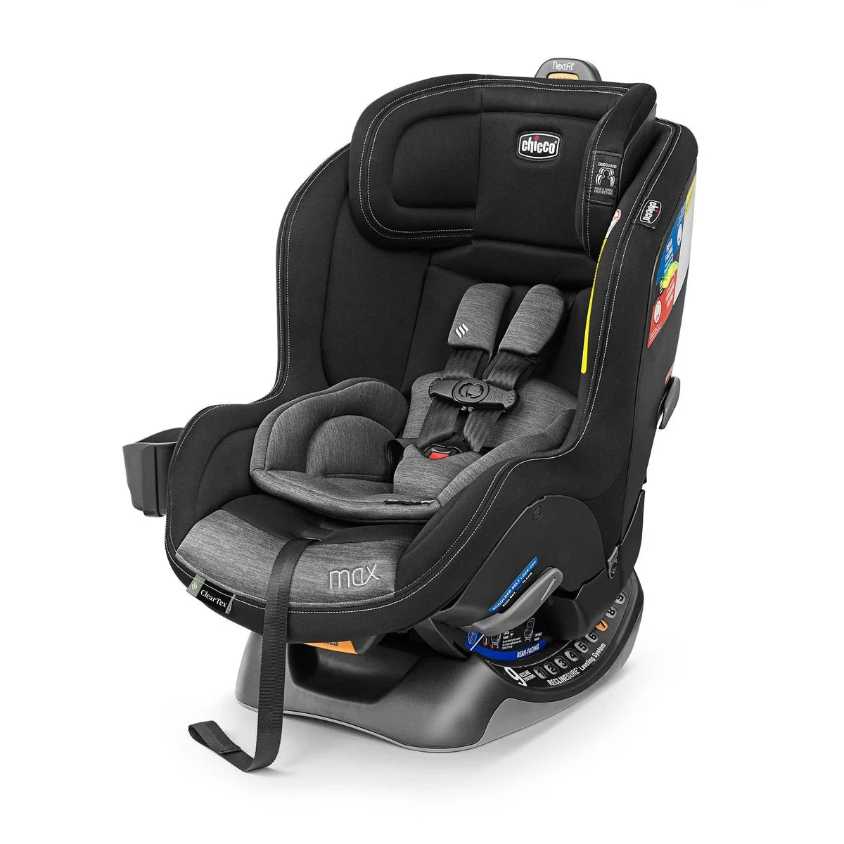Chicco NextFit Max ClearTex FR Convertible Car Seat - Shadow (See Description)