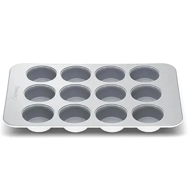 Caraway 12-Cup Non-Stick Muffin Pan - White