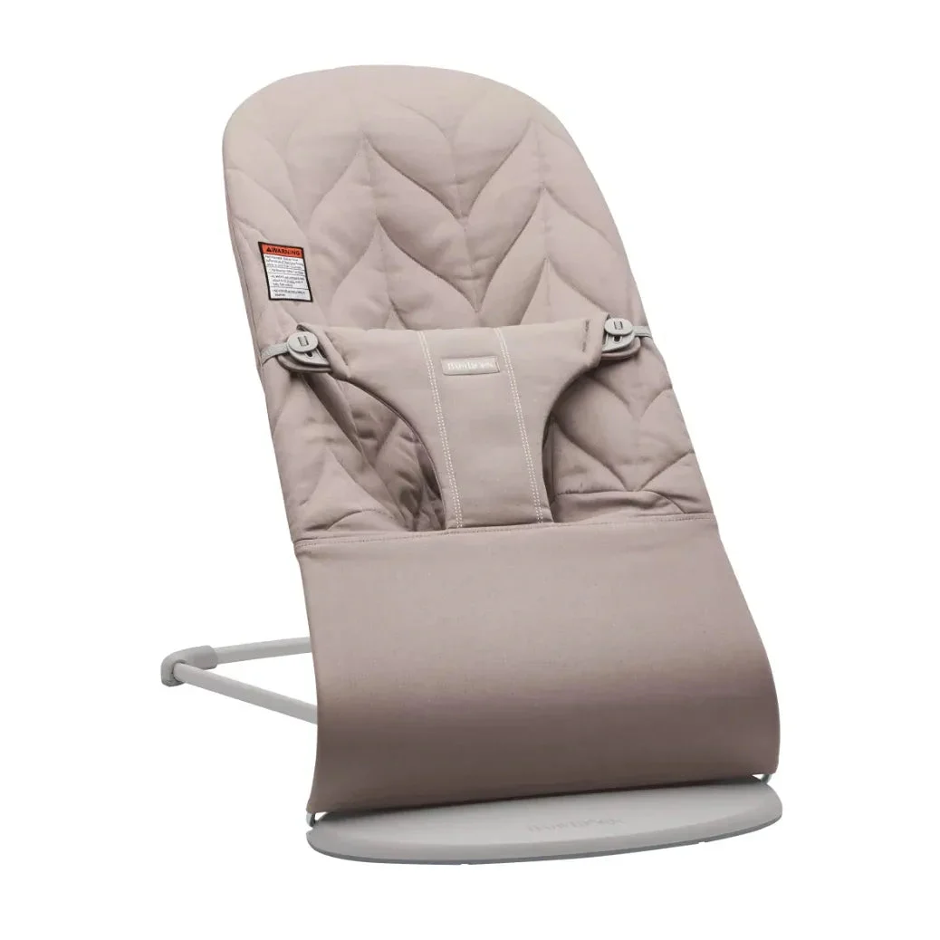 BabyBjörn Bouncer Bliss, Woven, Petal Quilt - Sand Gray