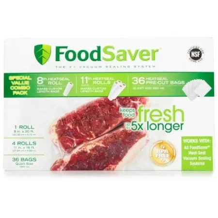 FoodSaver Vacuum Sealer Roll Combo Pack - 8