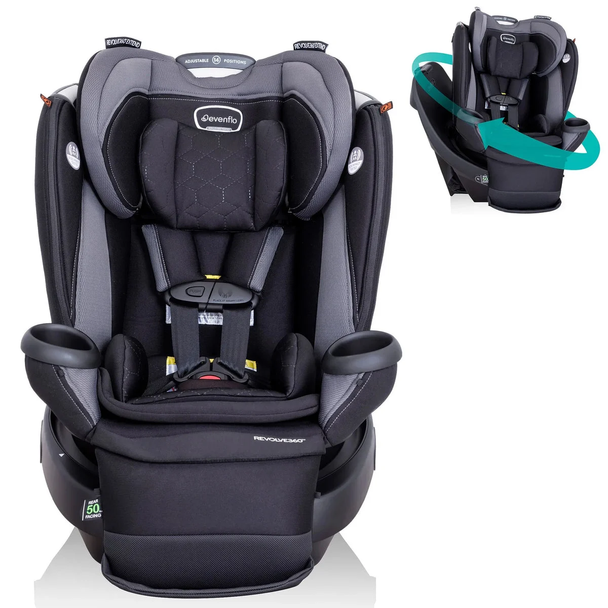 Evenflo All-in-One Rotating Convertible Car Seat - Quick Clean Cover