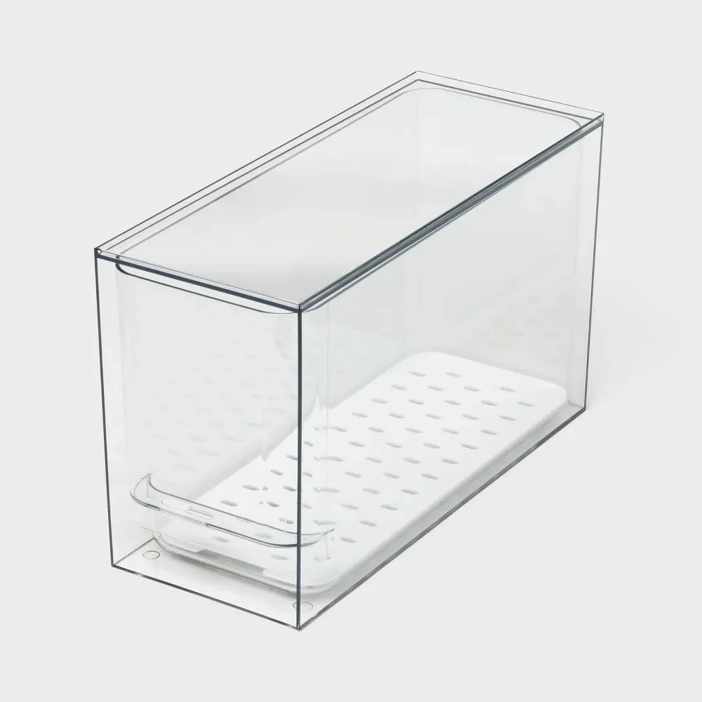 Brightroom 9.4 L Tall Ventilated Fridge Drawer Storage