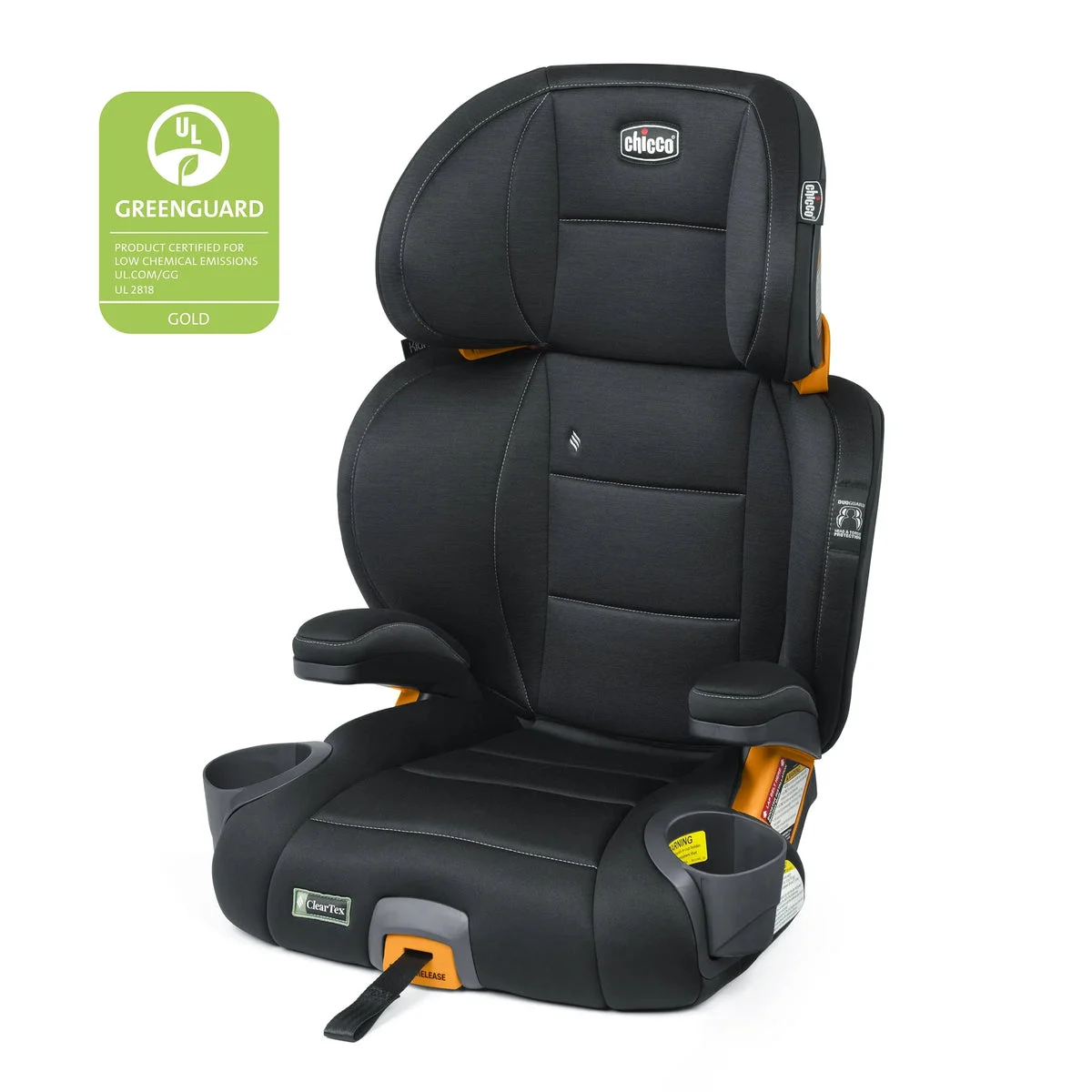 Chicco KidFit Clear Tex Plus Booster Seat - Obsidian (See Description)