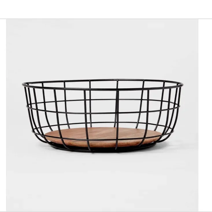 Threshold Wire Fruit Basket - Black