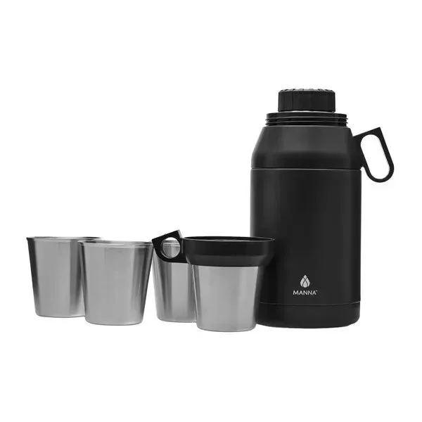 Manna 64oz Insulated Stack Jug with 4 Stainless Steel Cups