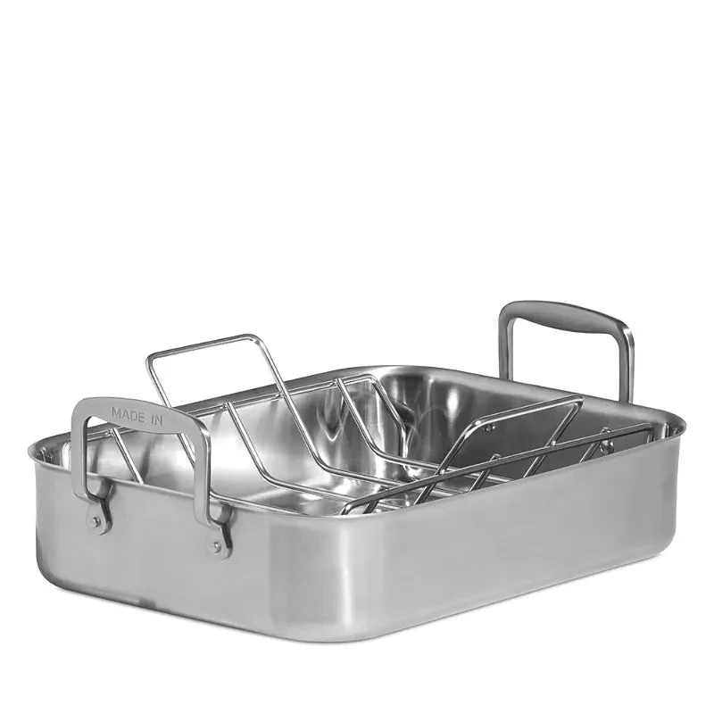 Made In Stainless Steel Clad Roasting Pan