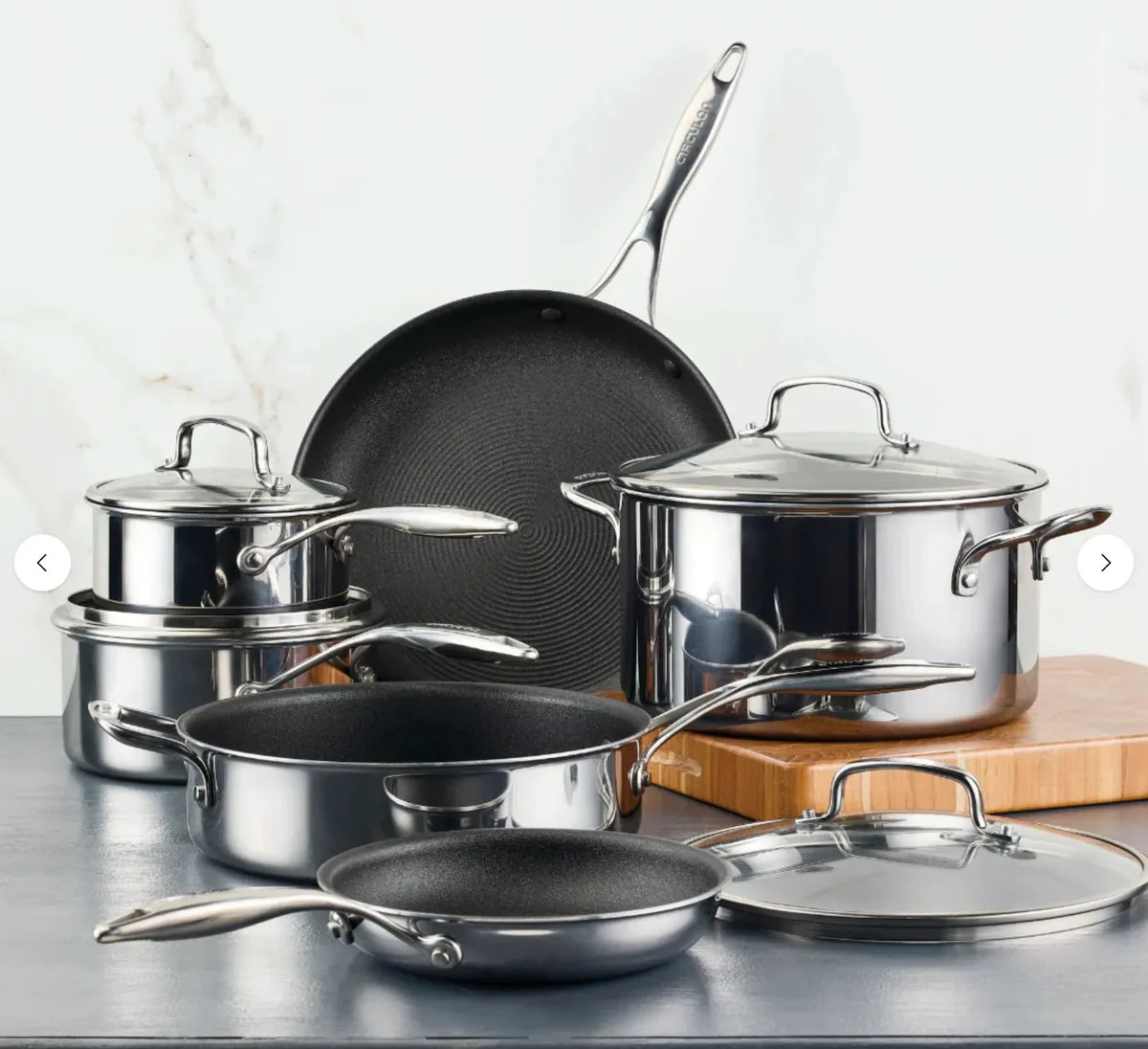 Circulon 10-Piece ScratchDefense™ Clad Nonstick Cookware Set
