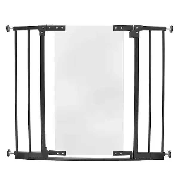 TODDLEROO BY NORTH STATES Clear Walk-Thru Baby Gate - Adjustable Metal Safety Gate