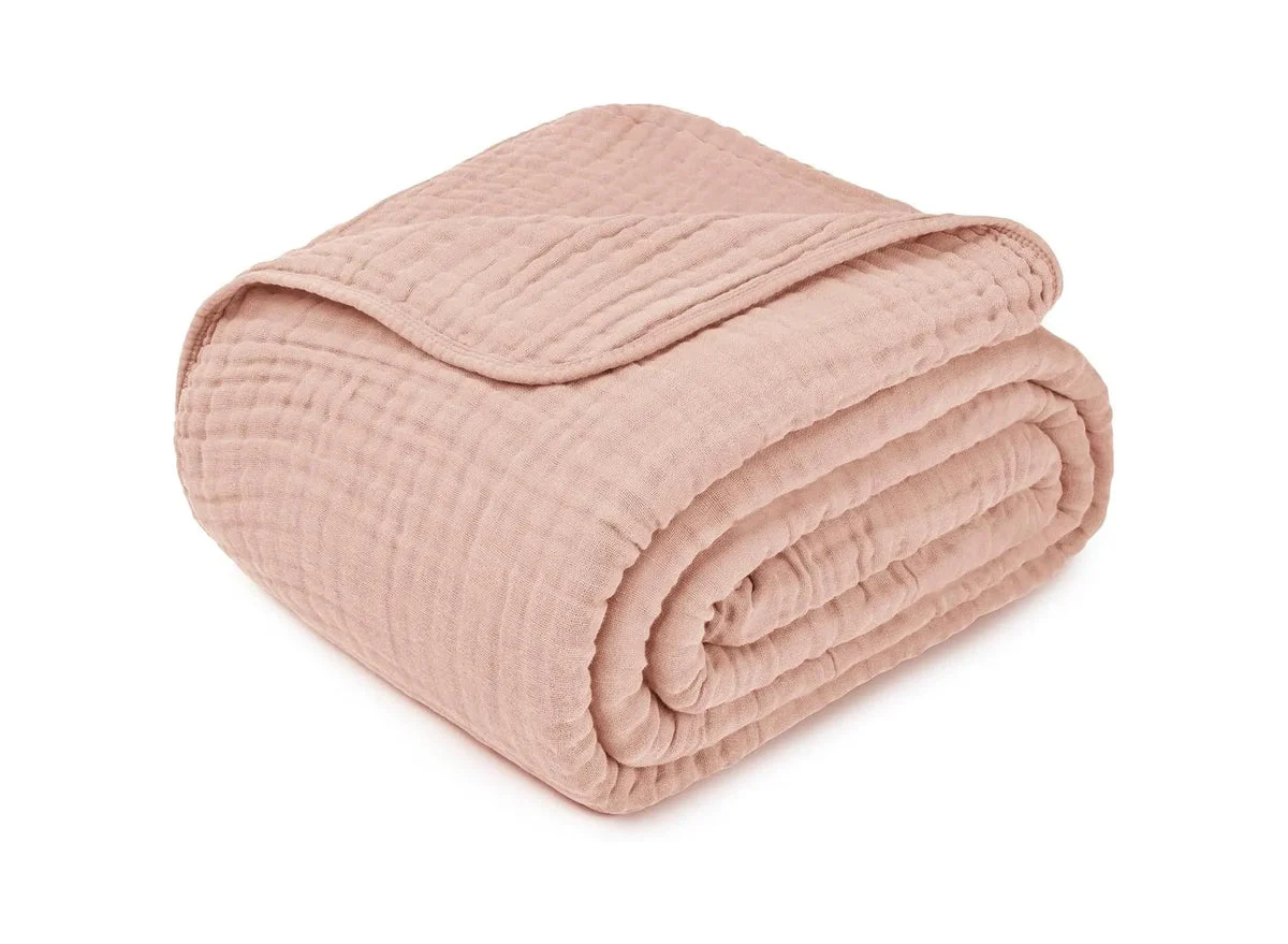 Comfy Cubs Muslin Cotton Blanket for Adults - Queen 90