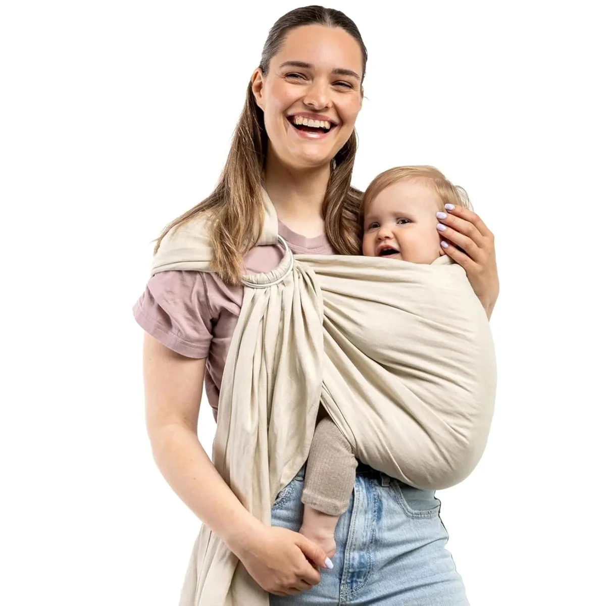 Boba Ring Sling Carrier - Linen Pampas