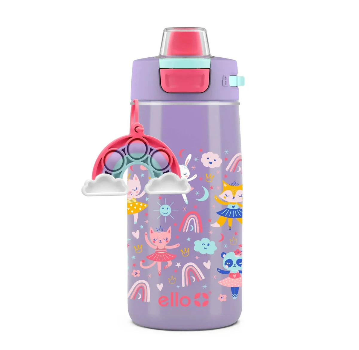 Ello Kids Stainless Steel Water Bottle - Purple