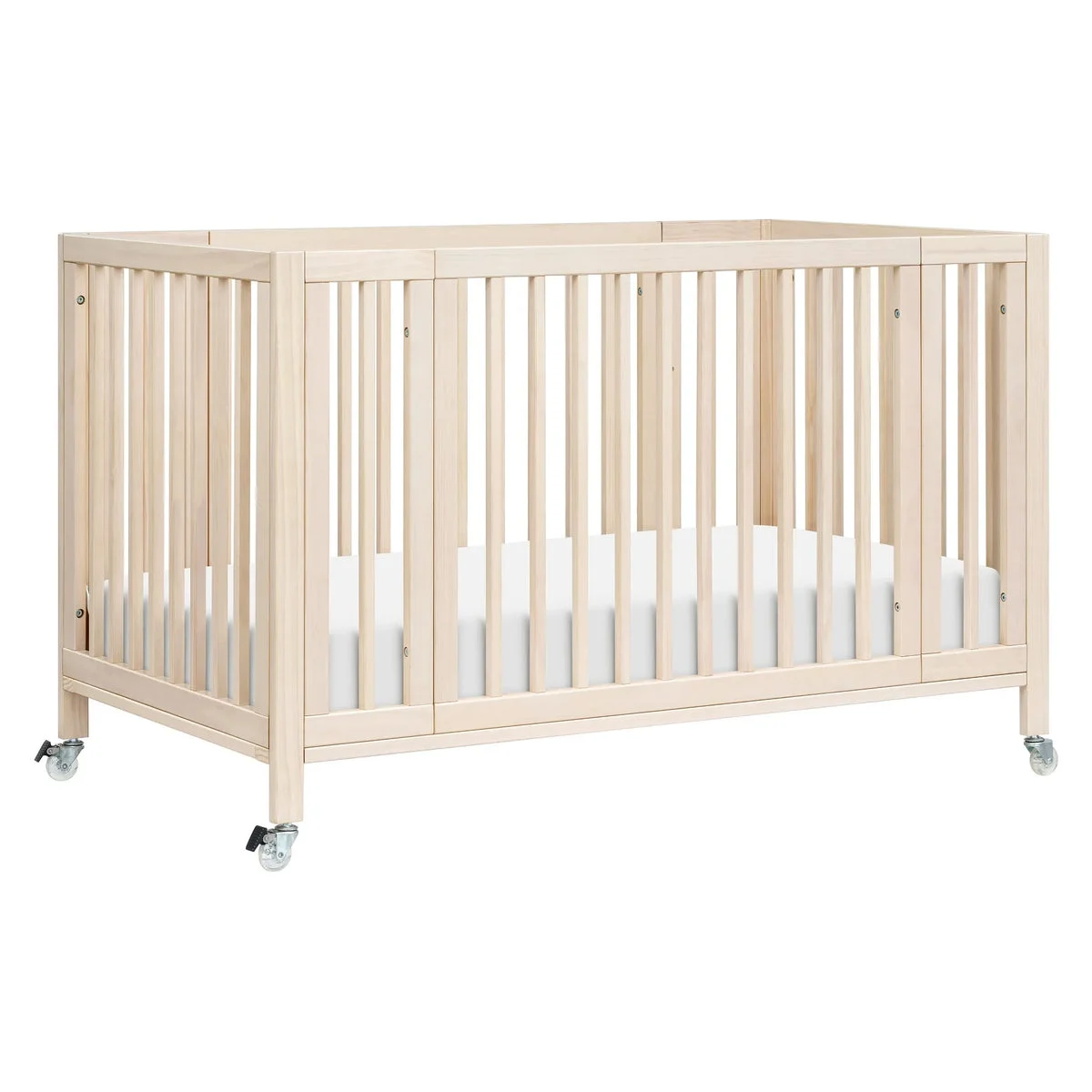 Babyletto Convertible 9-in-1 Crib with Bassinet & Toddler Bed Kit - Washed Natural